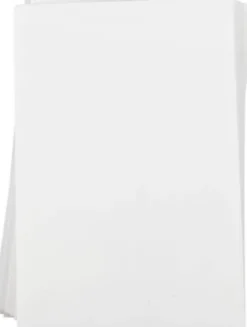 Krympeplast - 20X30 CM - Tykkelse 0,3 MM - Mat Hvid - 100 Ark