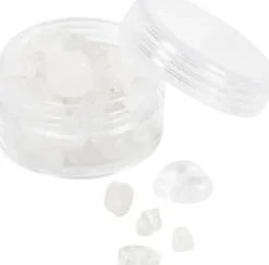 Krystalperler - Bjergkrystal - 7-12 MM - 1 MM - Transparente Farver - 63Stk