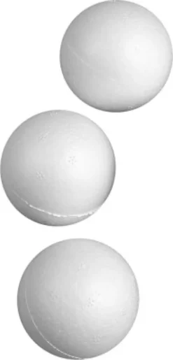 Kugle - Ø 5 CM - Hvid - 50 Stk