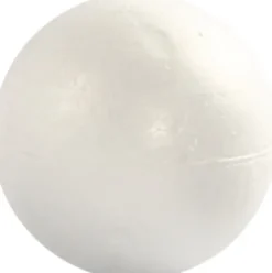 Kugle - Ø 10 CM - Hvid - 5 Stk