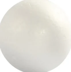 Kugle - Ø 8 CM - Hvid - 5 Stk