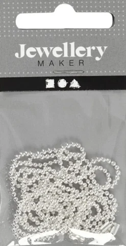 Kuglekæde - Ø 1,5 MM - Forsølvet - 1 M