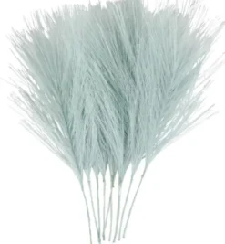 Kunstige Fjer - L 15 CM - B 8 CM - Lyseblå - 10 Stk