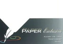 Kuvert C6 120G Creme Tekstureret 10Stk. - 903 - Paper Exclusive