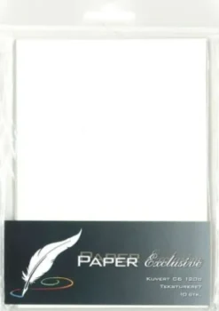 Kuvert C6 120G Creme Tekstureret 10Stk. - 903 - Paper Exclusive