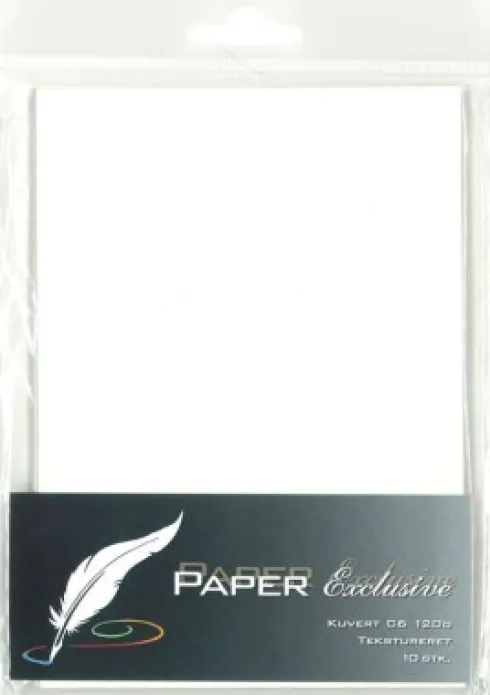 Kuvert C6 120G Creme Tekstureret 10Stk. - 903 - Paper Exclusive