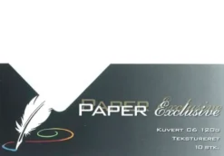 Kuvert C6 120G Hvid Tekstureret 10Stk. - 930 - Paper Exclusive
