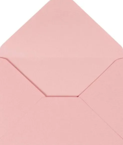 Kuvert - Kuvert Str. 11,5X16 CM - 110 G - Lyserød - 10 Stk