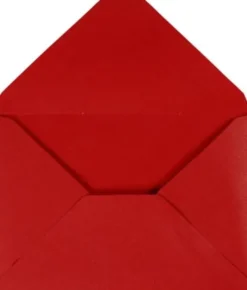 Kuvert - Kuvert Str. 11,5X16 CM - 110 G - Rød - 10 Stk