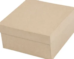 Kvadratiske Æsker - H 5+6+7,5 CM - Str. 10+12,5+15 CM - 3 Stk