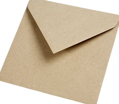 Kvistkuvert - Kuvert Str. 16X16 CM - 120 G - Natur - 50 Stk