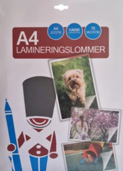 Lamineringslomme A4 - 75 Micron 20 Stk