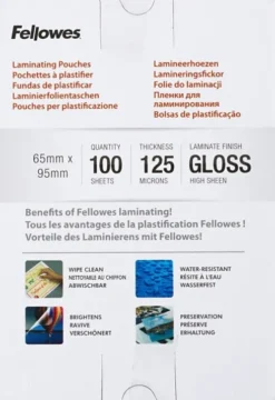 Lamineringslommer Til Visitkort - 65X95 MM - 125 My - 100 Stk