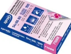 Lamineringslommer - 54X86 MM - 80 My - 100 Stk. - Spree