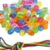 Lav Perlekæde - 70 Transparente Perler Med Snor