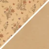 Læderpapir - Blomster - Ensfarvet - 350 G - Lysebrun - 49,5X100 CM