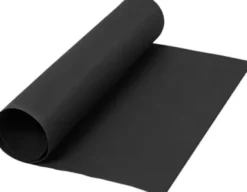 Læderpapir - Ensfarvet - 350 G - Sort - 50X100 CM