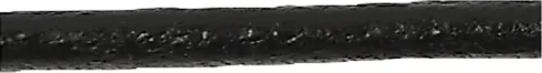 Lædersnor - Tykkelse 2 MM - Rund - Sort - 10 M