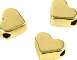 Ledperle - Str. 5,5X7 MM - Hulstr. 1 MM - Forgyldt - 3 Stk