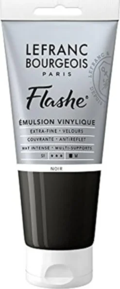 Lefranc & Bourgeois - Akrylmaling - Flashe - Sort 80 ML