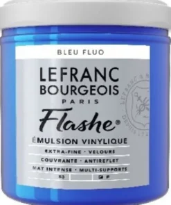 Lefranc Bourgeois - Flashe Akrylmaling 125 ML - Fluorescerende Blå 083