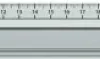 Lineal Aluminium 30 CM - Med Gummibagside