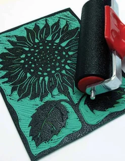 Linoleumsplader - 3 MM - A6 - 10 Stk - Grøn - Zieler