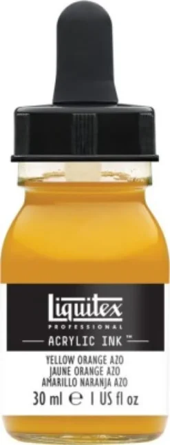 Liquitex - Acrylic Ink Blæk - Yellow Orange Azo 30 ML