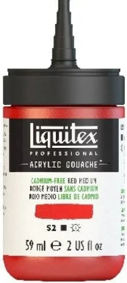 Liquitex - Akrylmaling Gouache - Cadmium Free Red Medium 59 ML