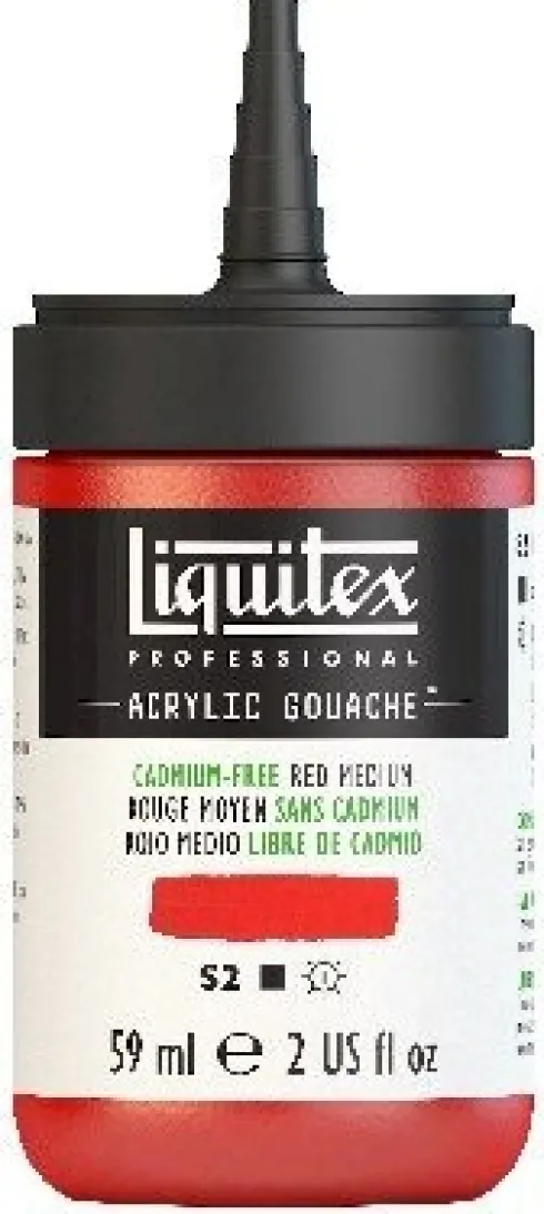 Liquitex - Akrylmaling Gouache - Cadmium Free Red Medium 59 ML
