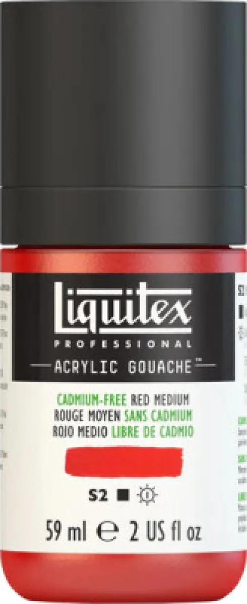 Liquitex - Akrylmaling Gouache - Cadmium Free Red Medium 59 ML
