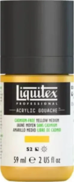 Liquitex - Akrylmaling Gouache - Cadmium Free Yellow Medium 59 ML