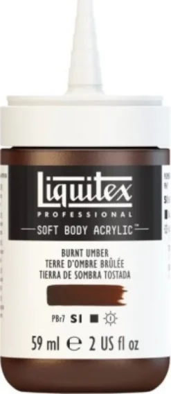 Liquitex - Akrylmaling - Soft Body - Burnt Umber 946 ML
