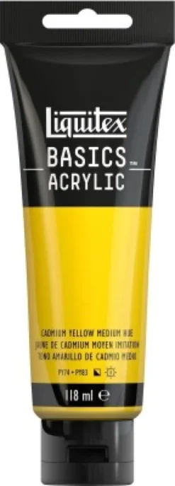 Liquitex - Basics Acrylic - Akrylmaling - Cadmium Gul Medium 118 ML