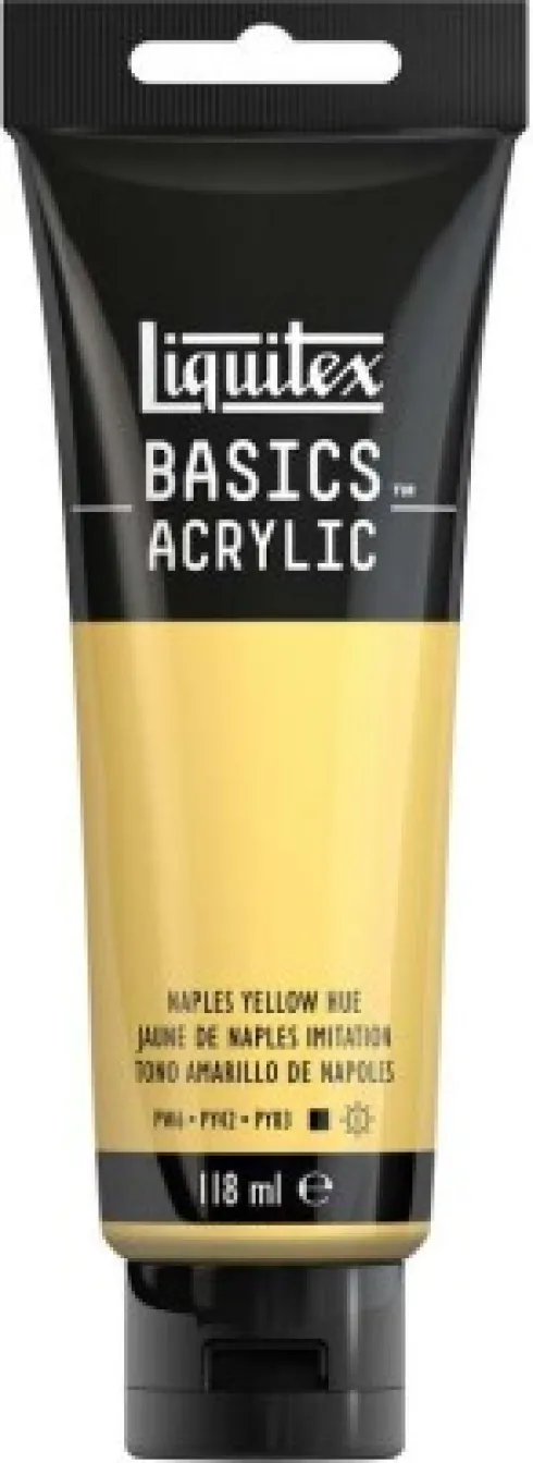 Liquitex - Basics Acrylic - Akrylmaling - Naples Gul 118 ML
