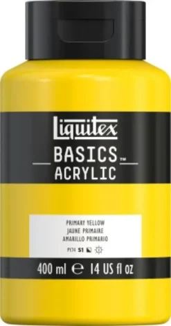 Liquitex - Basics Akrylmaling - Primary Yellow 400 ML