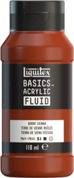 Liquitex - Basics Fluid Akrylmaling - Burnt Sienna 118 ML