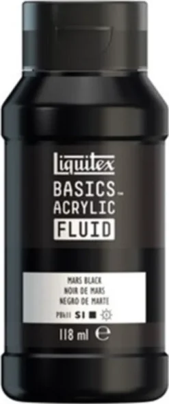 Liquitex - Basics Fluid Akrylmaling - Mars Black 118 ML