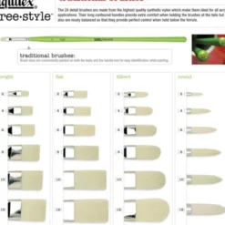 Liquitex - Free Style Pensel - Filbert - Str. 4 - Til Akryl Og Oliemaling