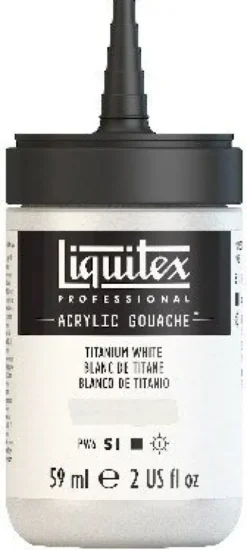 Liquitex - Gouache Akrylmaling - Titanium White 59 ML
