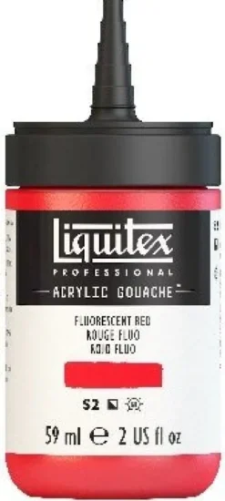 Liquitex - Gouache Akrylmaling - Fluorescent Red 59 ML