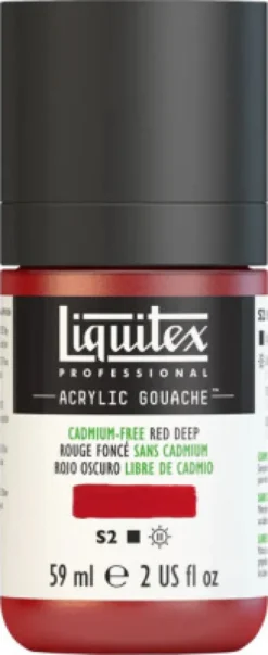 Liquitex - Gouache Akrylmaling - Cadmium Free Red Deep 59 ML