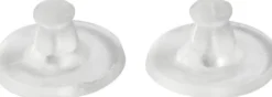 Lås Til Ørestik - Ø 10 MM - Transparent - 10 Par