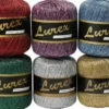 Lurex Garn - L 160 M - Assorterede Farver - 6X25 G