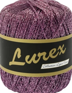 Lurex Garn - L 160 M - Lilla - 25 G