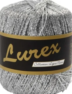 Lurex Garn - L 160 M - Sølv - 25 G