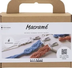 Macramé Nøglering DIY Kit Til Øvede