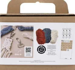 Macramé Nøglering DIY Kit Til Øvede