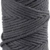 Macramé Reb - L 55 M - Ø 4 MM - Grå - 330 G