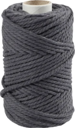 Macramé Reb - L 55 M - Ø 4 MM - Grå - 330 G